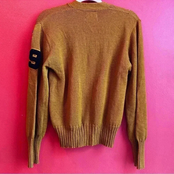 Vintage 1950's varsity wool football letterman sweater size Small - Picture 5 of 12